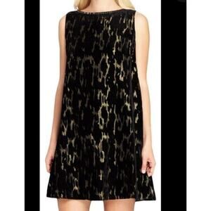 Tahari Arthur S. Levine Metallic Burnout Dress